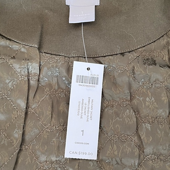 Chico’s jacket military style - Picture 6 of 7